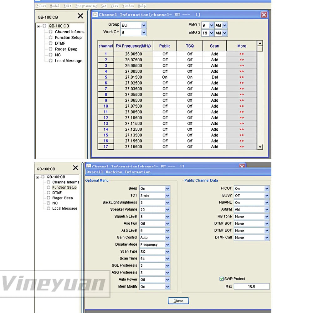 Original QYT CB Radio 27MHz QYT CB-58 26.965-27.405MHz FM AM Mode Citizen Band Radio CB58 4W Handheld Walkie Talkie With 4000mAh