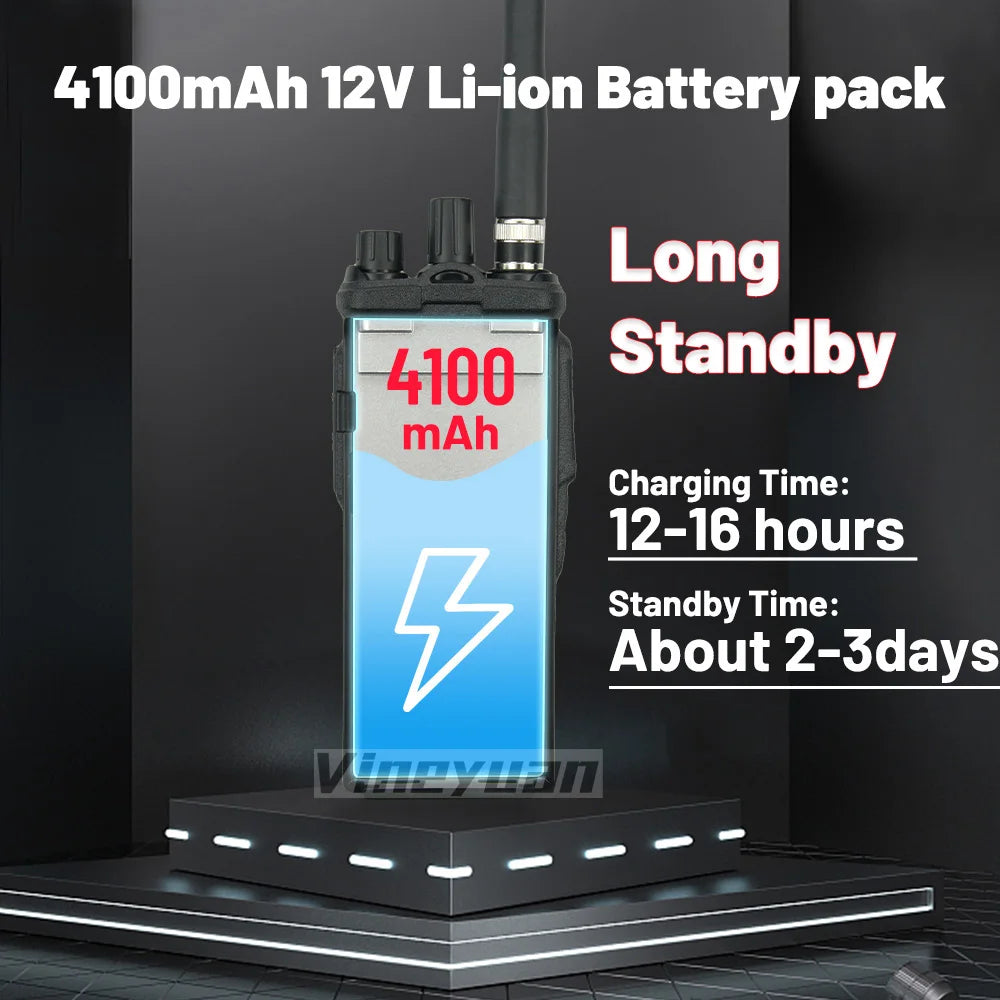 Original QYT CB Radio 27MHz QYT CB-58 26.965-27.405MHz FM AM Mode Citizen Band Radio CB58 4W Handheld Walkie Talkie With 4000mAh