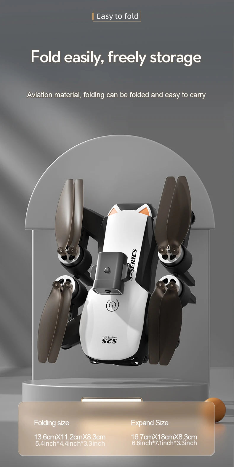 Long Endurance Drone, Brushless Motor, High-Definition Camera, 360 ° Rolling, Intelligent Obstacle Avoidance, Optical Flow Positioning, the Best Gift!