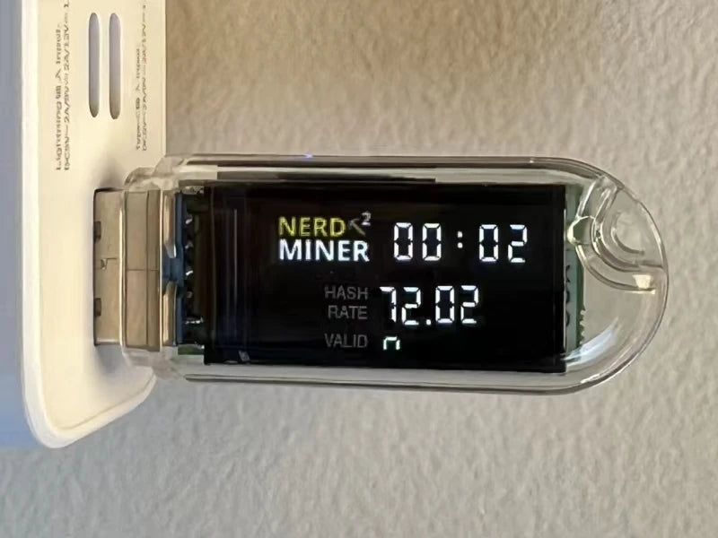 Nerdminer v3 Firmware 1.6.3 Original Board T-display S3 Hashrate 75K/S BTC Lottery Solo Miner Nerd Miner