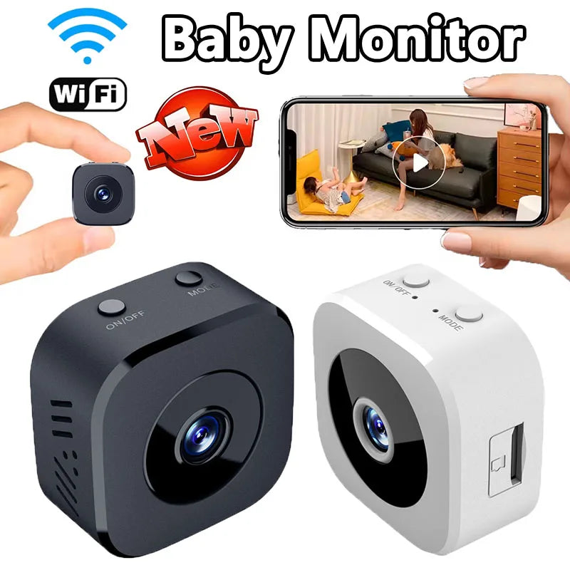 Security Camera 4K Mini Full Color Night Vision High Definition WiFi Monitor Waterproof Motion Detect Surveillance Smart Home