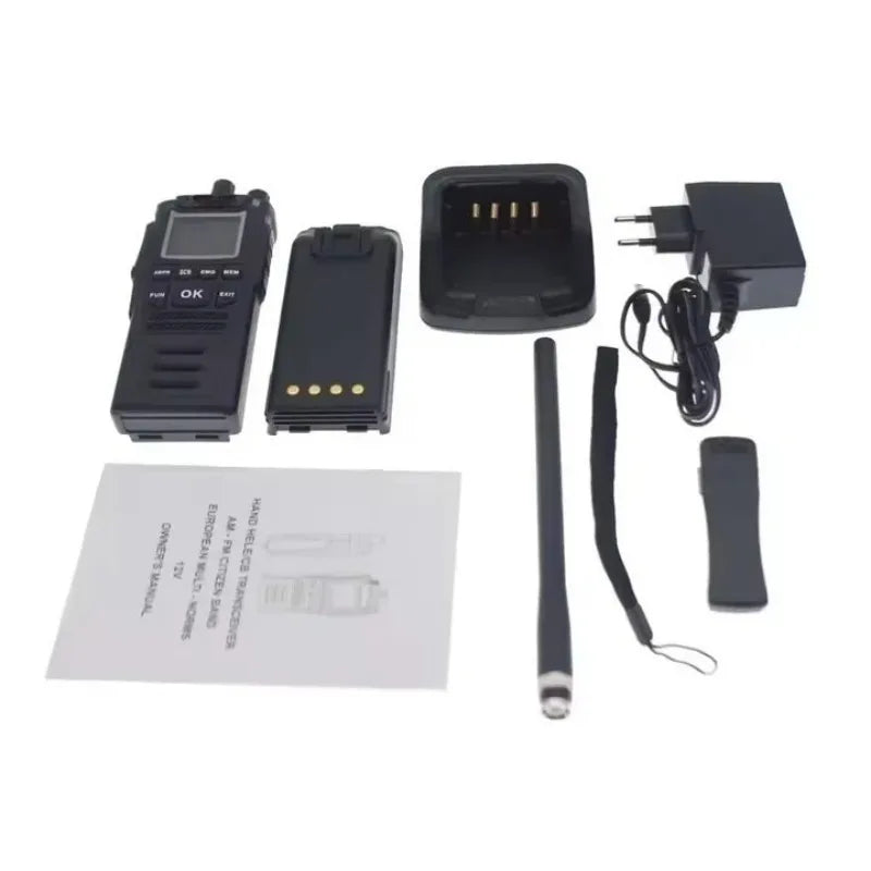 CB-58 Walkie Talkie 27MHz forQYT CB Radio AM/FM 26.965-27.405MHz Channels 4100mAh Citizen Band Radio Handheld Radios Transceiver