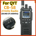 CB-58 Walkie Talkie 27MHz forQYT CB Radio AM/FM 26.965-27.405MHz Channels 4100mAh Citizen Band Radio Handheld Radios Transceiver