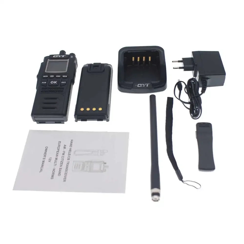 CB Radio QYT CB-58 26.965-27.405MHz FM AM Mode Citizen Band Radio 27MHz Handheld Walkie Talkie With 4100mAh CB Radio
