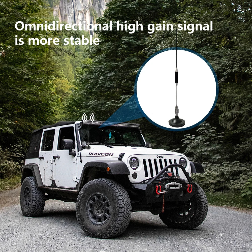 CB Antenna 27MHZ CB Radio Antenna Portable Indoor Outdoor Magnetic CB Antenna Heavy Duty Magnet Mount Mobile Car Radio