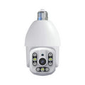 5G WiFi Security Camera Light Bulb - 9-LED Night Vision, Light Socket Powered