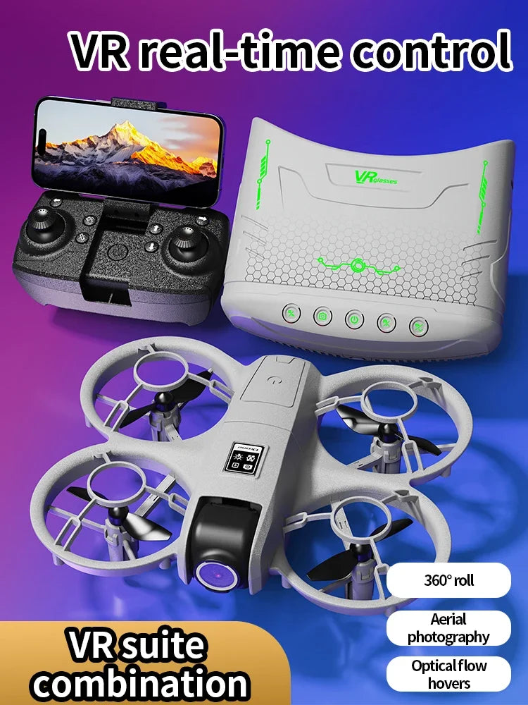Drone Aerial Photography Aircraft with VR Support Includes VR Goggles Dual Cameras Three-Speed Switching Headless Mode X228