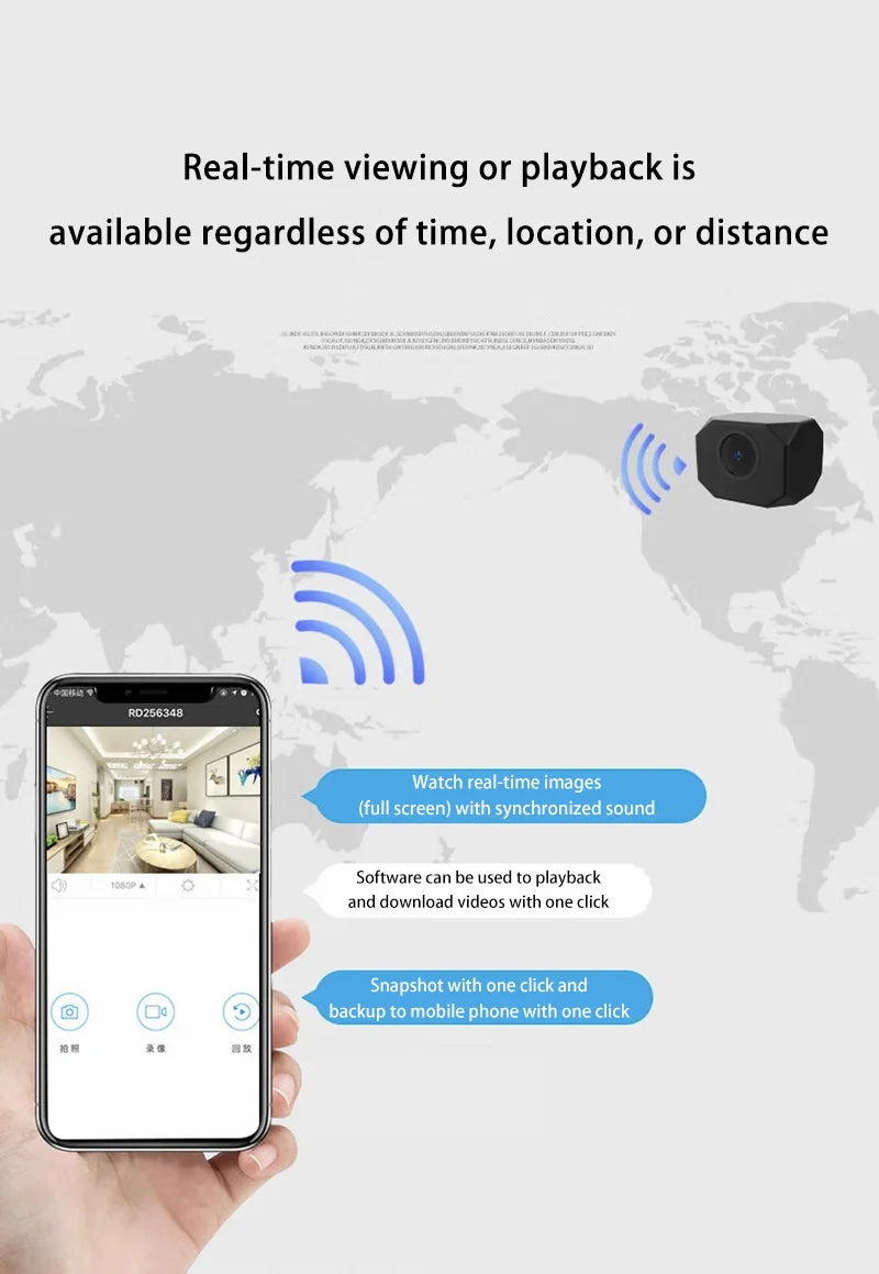 4K WiFi Security Camera Indoor Wireless Mini Home IP Camera APP Remote Monitor Night Vision Motion Detection 2 Way Audio 2025