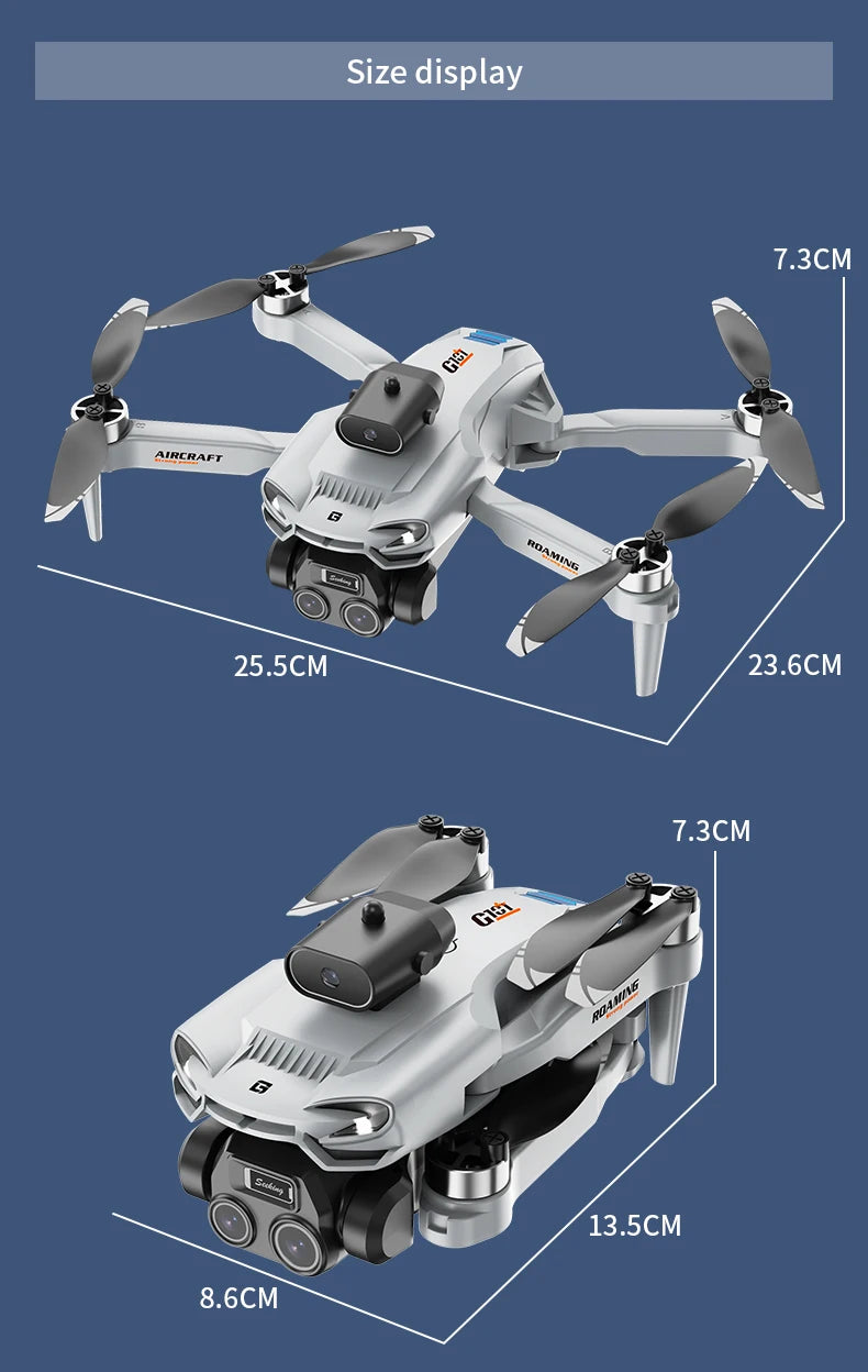 In the latest model of the drone in 2026 Brushless obstacle avoidance with dual lenses Add EIS electronic image stabilization