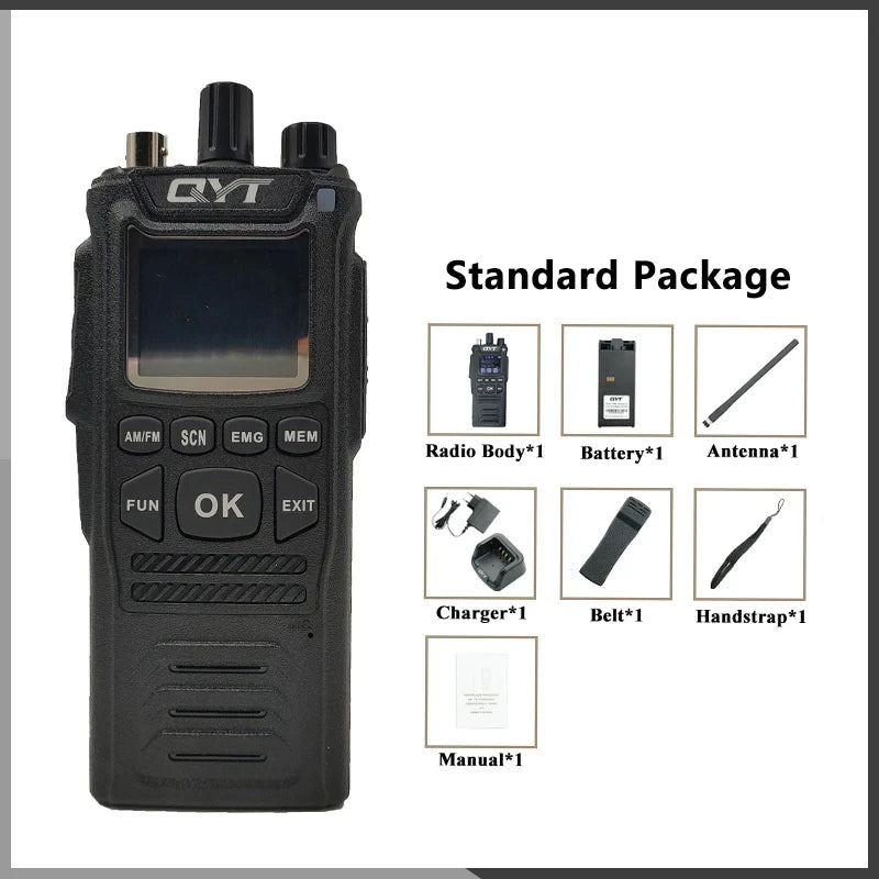 CB Radio QYT CB-58 26.965-27.405MHz FM AM Mode Citizen Band Radio 27MHz Handheld Walkie Talkie With 4100mAh CB Radio