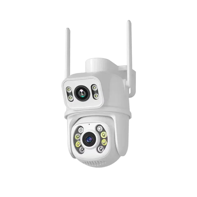 WIFI IP Wireless Security Camera 4K 8MP PTZ Dual Lens Dual Screen Outdoor HD AI Human Detection Auto Tracking CCTV Surveillance