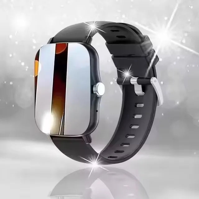 Smart watch with full touch screen, call, message reminder, music control and other functions, compatible with iPhone/android mo
