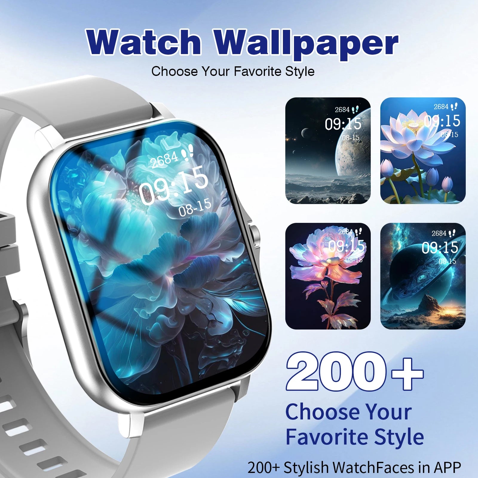 Smart Watch Multi-functional sports smart watch ,Wireless Calling, Personalized the Watch Faces,Music control