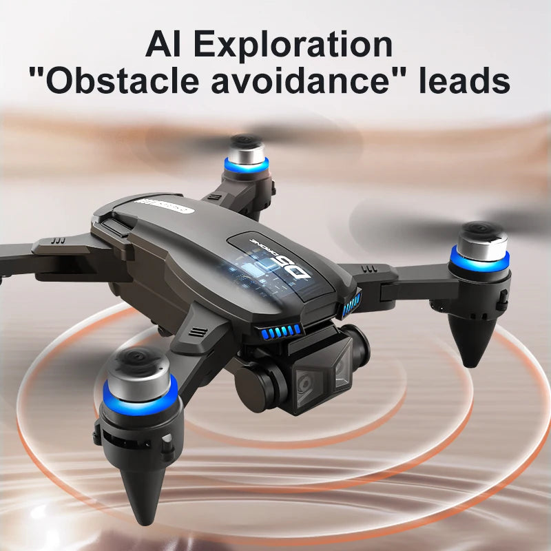 2026 New D5 Drone 4K Professional HD Dual Camera Brushless Obstacle Avoidance Foldable With Screen Control Quadcopters RC Drones