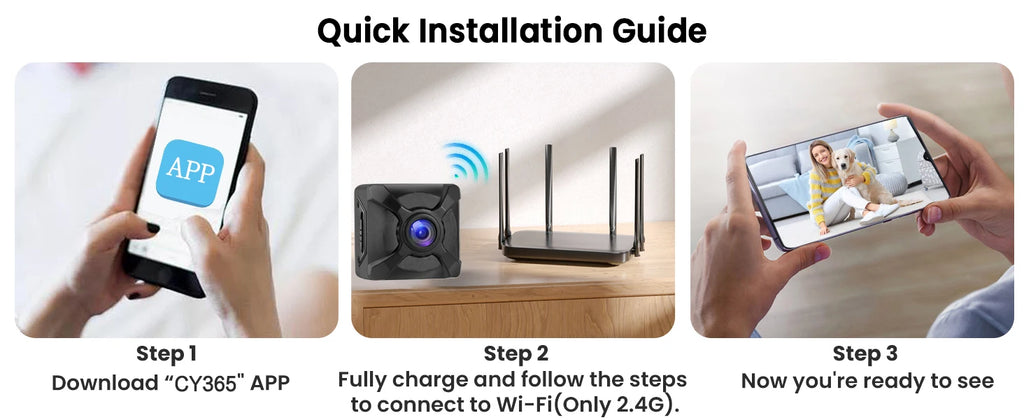  Wireless Mini WiFi Security HD Camera Monitoring Detection Security Protection  Night Vision Home Safety Long Battery Life