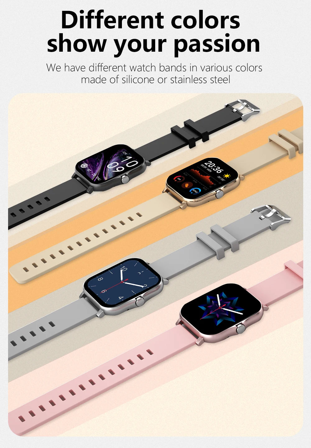 Multifunction Smart Watch For Men Women Kids Message Remind Music Control Sport Step Calories D13 Smartwatch Alarm Clock 116Plus