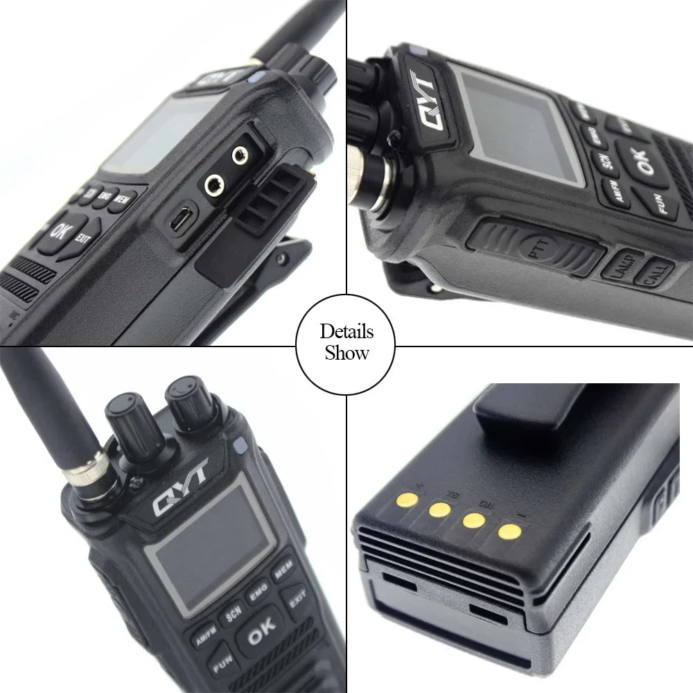 CB Radio QYT CB-58 26.965-27.405MHz FM AM Mode Citizen Band Radio 27MHz Handheld Walkie Talkie With 4100mAh CB Radio