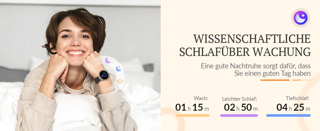 Smart watch for women, always-on display, IP67, fitness tracker with sleep monitoring/menstrual cycle, black gold