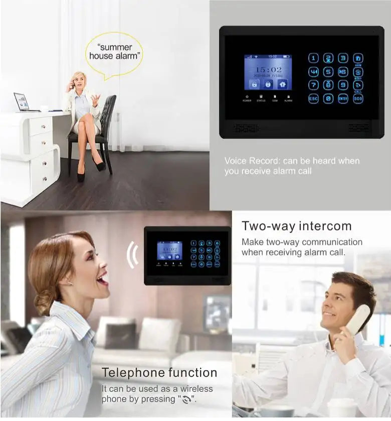 4G WIFI Security Smart Home Intelligent Wireless GSM WIFI House Burglar Security Alarm System