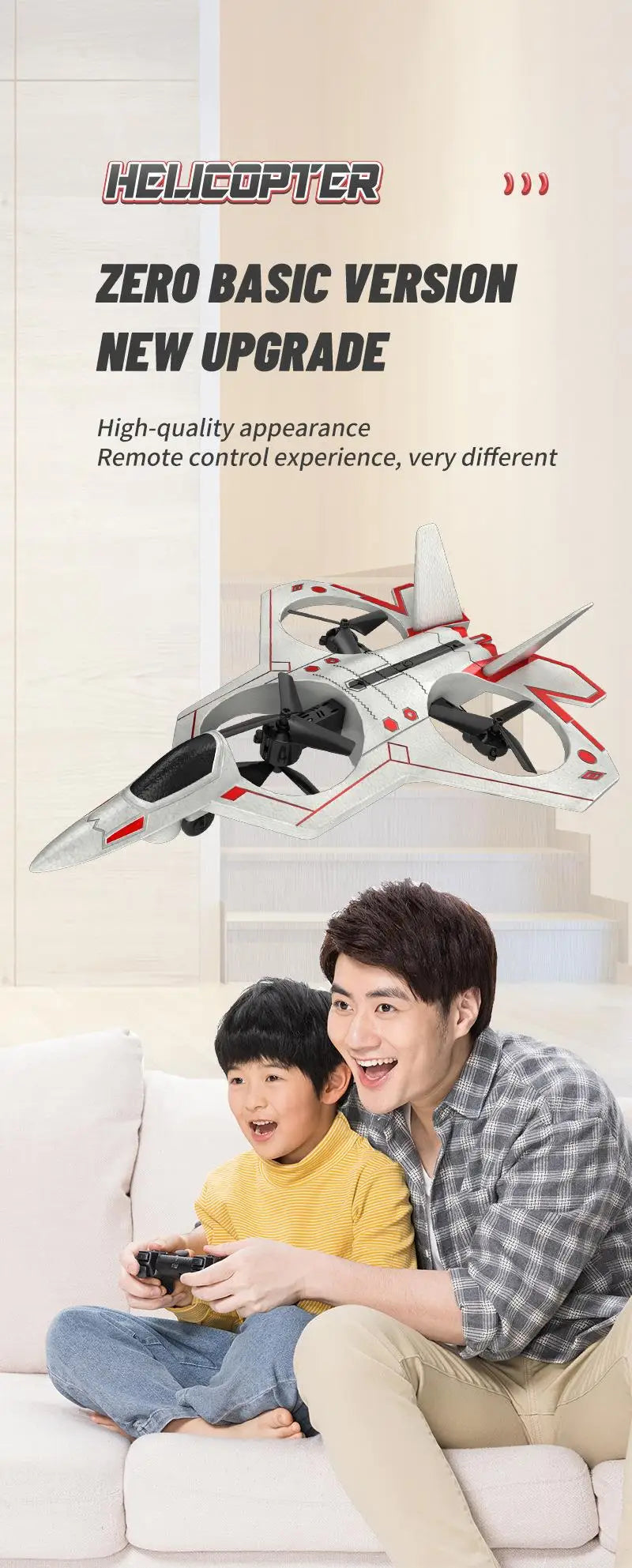 Drone Stunt Fighter Aircraft Model Four-axis Aircraft Remote Control Aircraft Foam Aircraft Roll Rotation Suspension