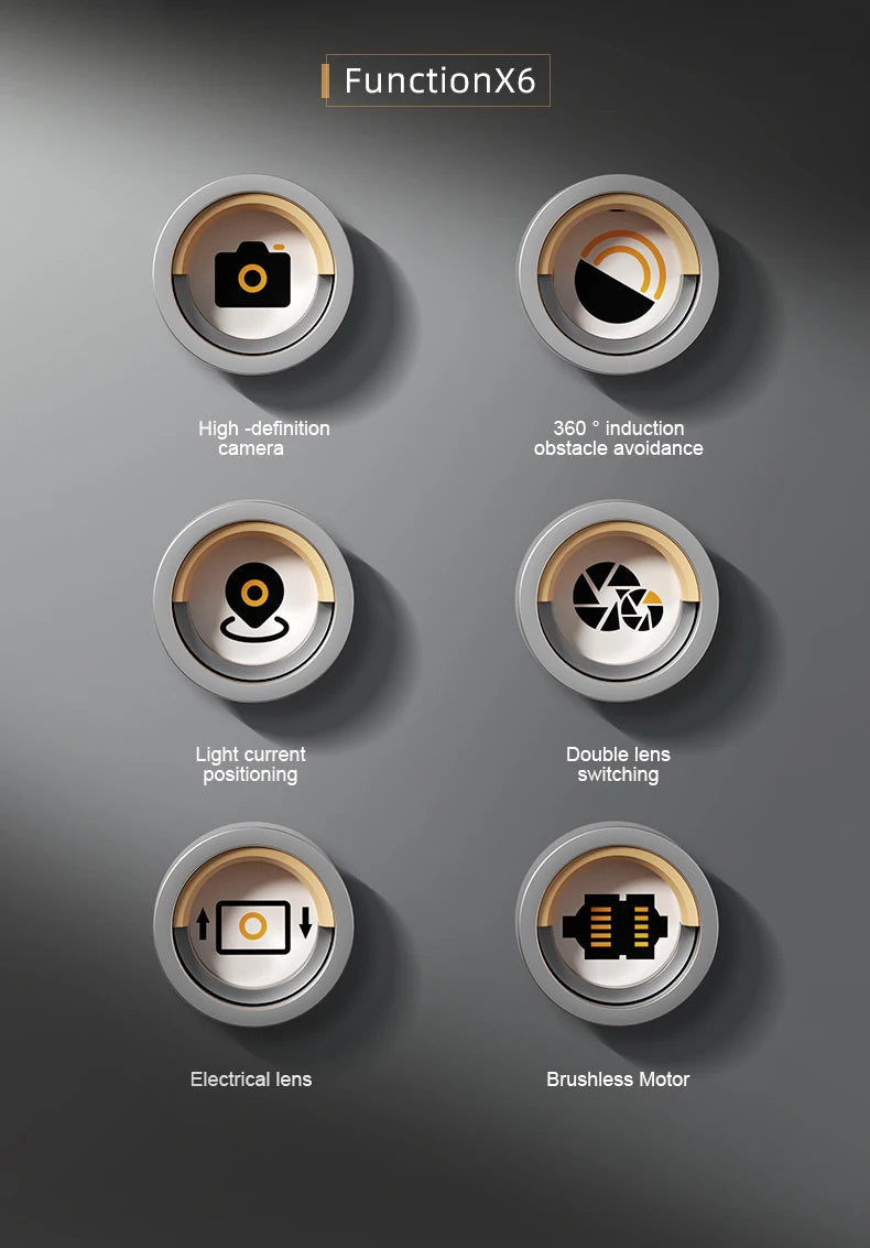 Long Endurance Drone, Brushless Motor, High-Definition Camera, 360 ° Rolling, Intelligent Obstacle Avoidance, Optical Flow Positioning, the Best Gift!