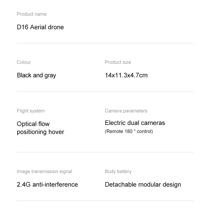 Xiaomi D16 Drone Mini Dual Camera 8K Aerial HD Profesional Helicopter GPS Positioning Avoidance Bushless Motor Drone UAV