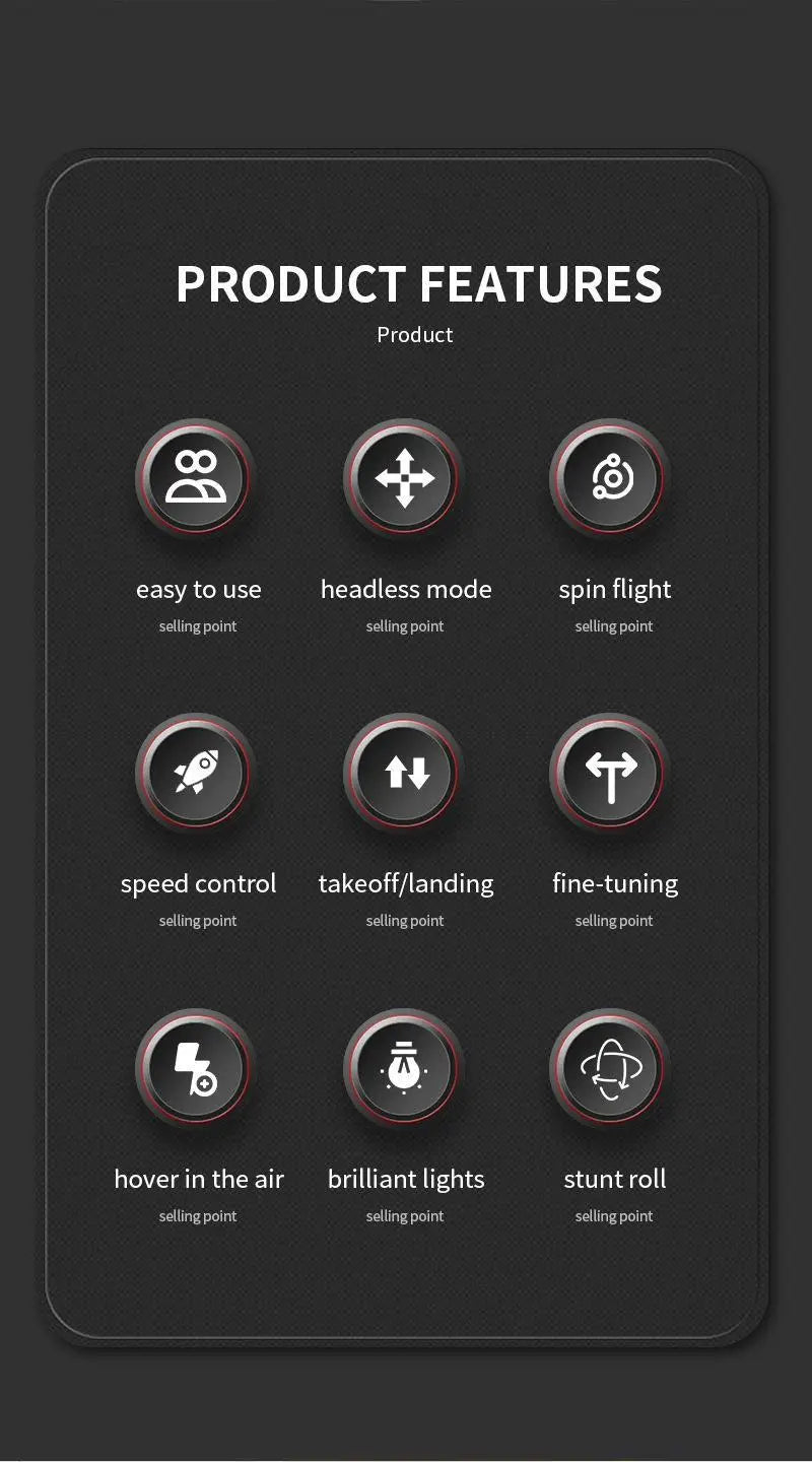 Drone Stunt Fighter Aircraft Model Four-axis Aircraft Remote Control Aircraft Foam Aircraft Roll Rotation Suspension