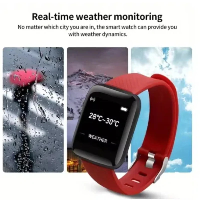 Multifunction Smart Watch For Men Women Kids Message Remind Music Control Sport Step Calories D13 Smartwatch Alarm Clock 116Plus