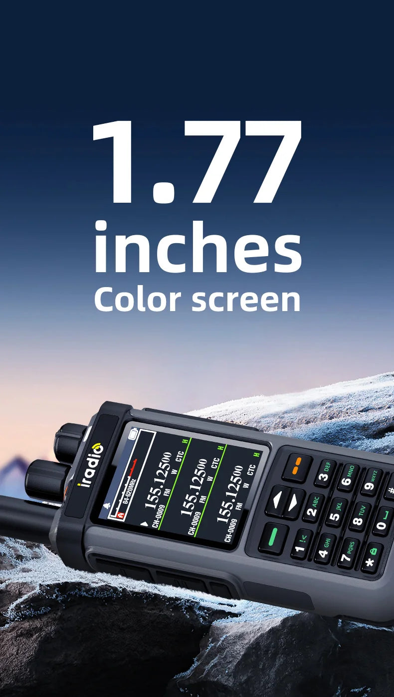 Iradio UV-98 PLUS talkie-walkie répéteur de bande transversale 2.4 "grand écran USB LSB CW CB SSB HF Radio amateur UV-88 RT-860