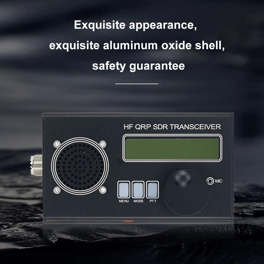USDX QRP Radio Transceiver 8-Band SSB CW QRP Shortwave Radio Adjustable CW Sidetone Volume with Mic IRF Series Transistors