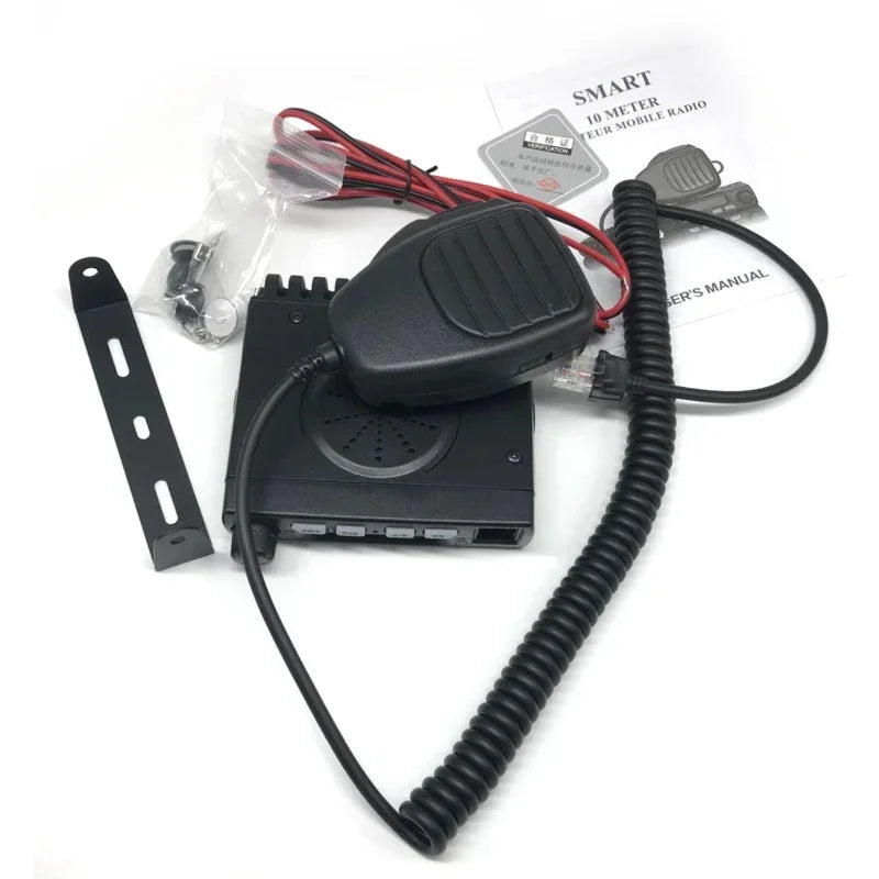 CB-40M Citizen Band Radio AM/FM Mini Mobile CB Radio AR-925 25.615--30.105MHz 8W Amateur Car Radio Station + Mag-1345 Antenna