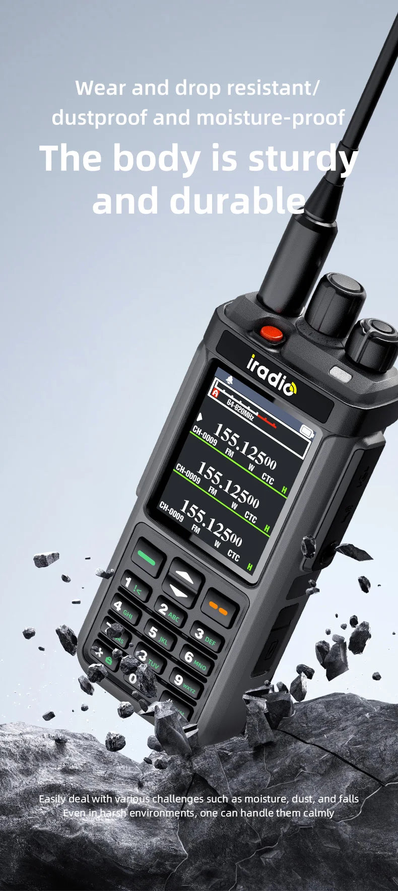 Iradio UV-98 PLUS talkie-walkie répéteur de bande transversale 2.4 "grand écran USB LSB CW CB SSB HF Radio amateur UV-88 RT-860