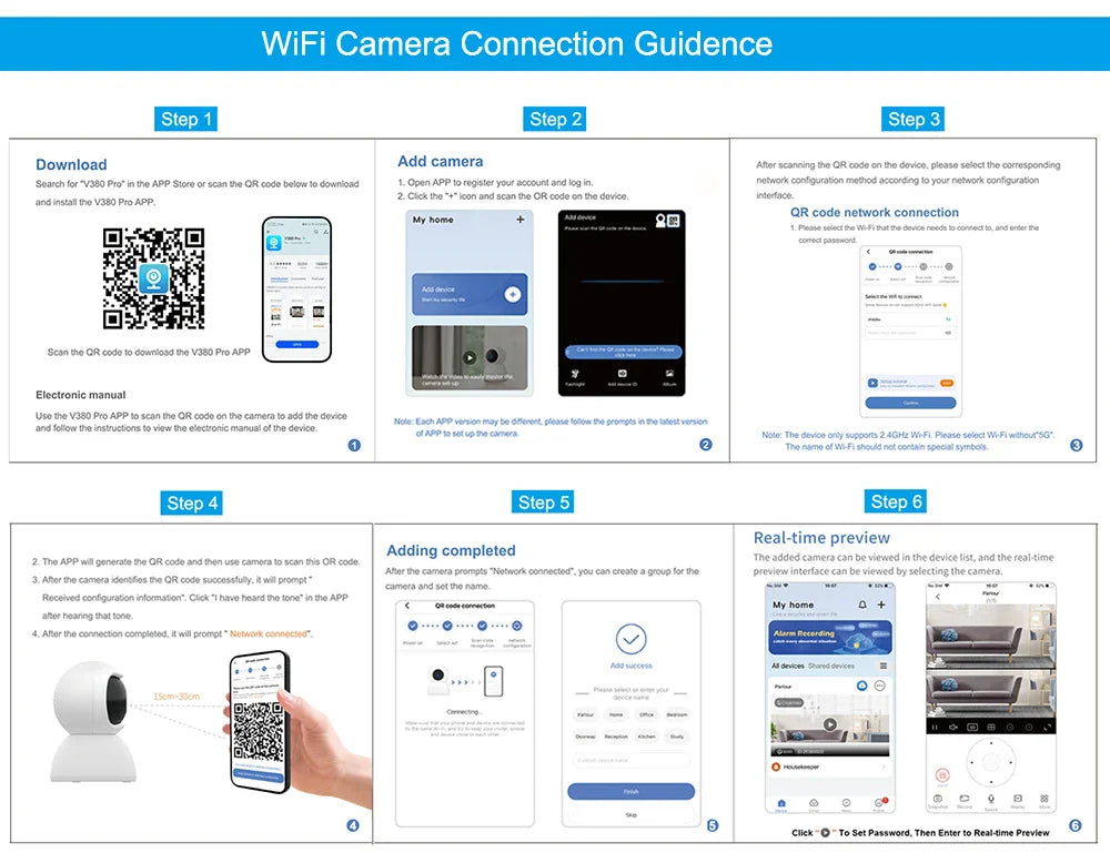 WiFi Security Camera 3 Lens Outdoor Protection 15MP HD Night Vision PTZ Rotate CCTV Cameras Motion Detection Video Surveillance