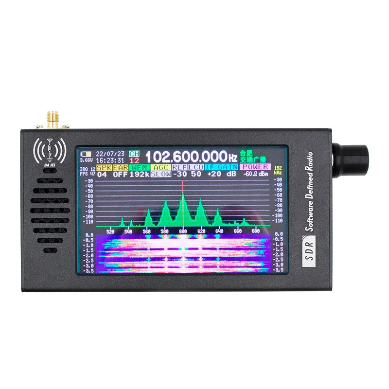 ABQR DeepSDR 101 SDR Radio Digital Demodulation Short Wave FM MW SSB CW HAM Radio Receiver