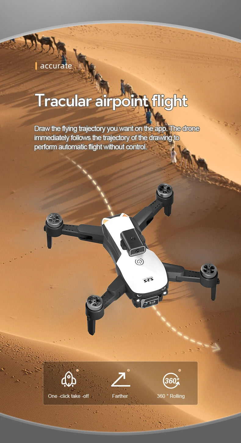 Long Endurance Drone, Brushless Motor, High-Definition Camera, 360 ° Rolling, Intelligent Obstacle Avoidance, Optical Flow Positioning, the Best Gift!
