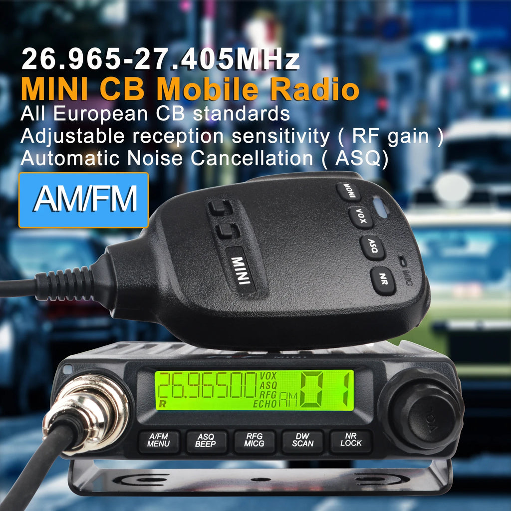TYT CB Mini Walkie Talkie 11 Meters 27MHz Radio European Citizen Band 4W 40Channels AM/FM Vox Mobile Tranceiver