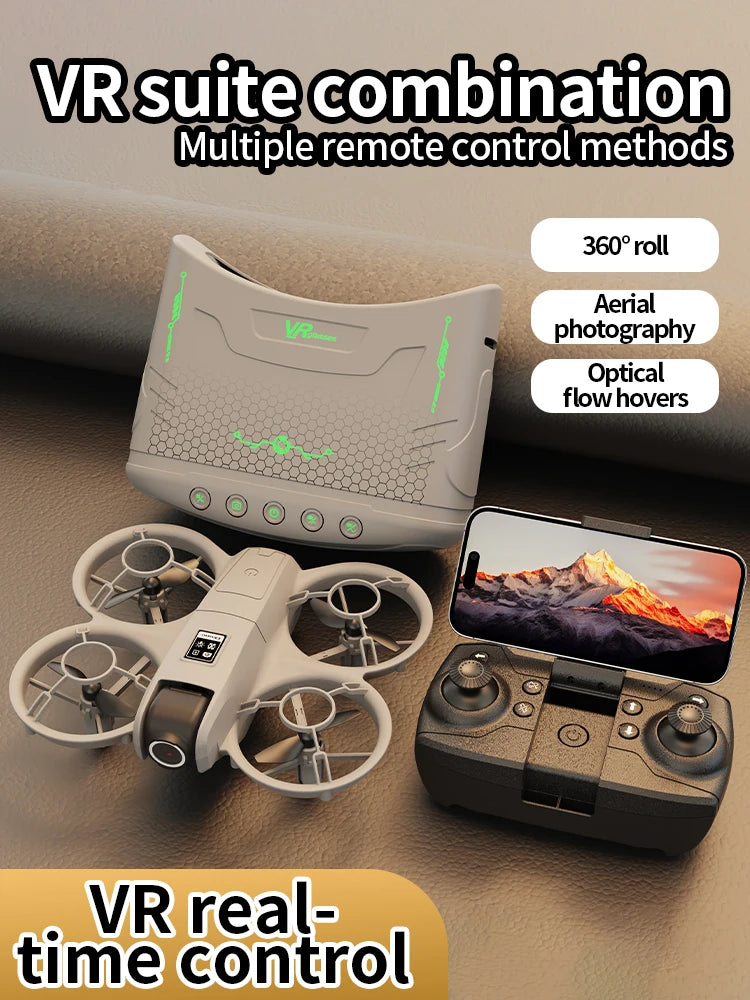 Drone Aerial Photography Aircraft with VR Support Includes VR Goggles Dual Cameras Three-Speed Switching Headless Mode X228