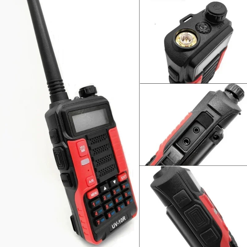 Original BaoFeng UV-10R Portable Radio V2 10W High Power UV 10R VHF UHF Dual Band Two Way CB Ham Radio Transceiver Walkie-Talkie