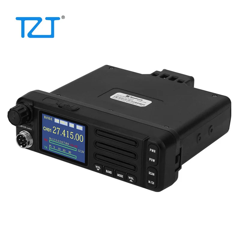 TZT HamGeek 6699-CB Radio 1-30MHz/21-30MHz Mobile Radio Supporting FM/AM/CW/SSB Modes with Microphone