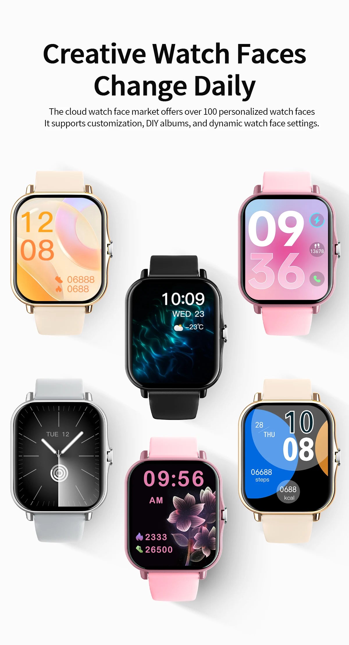 2025 New Smartwatch 1.83‘‘HD Screen with Wireless Call Sport Fitness Tracker Music Control Sedentary Reminder for Men Women Gift