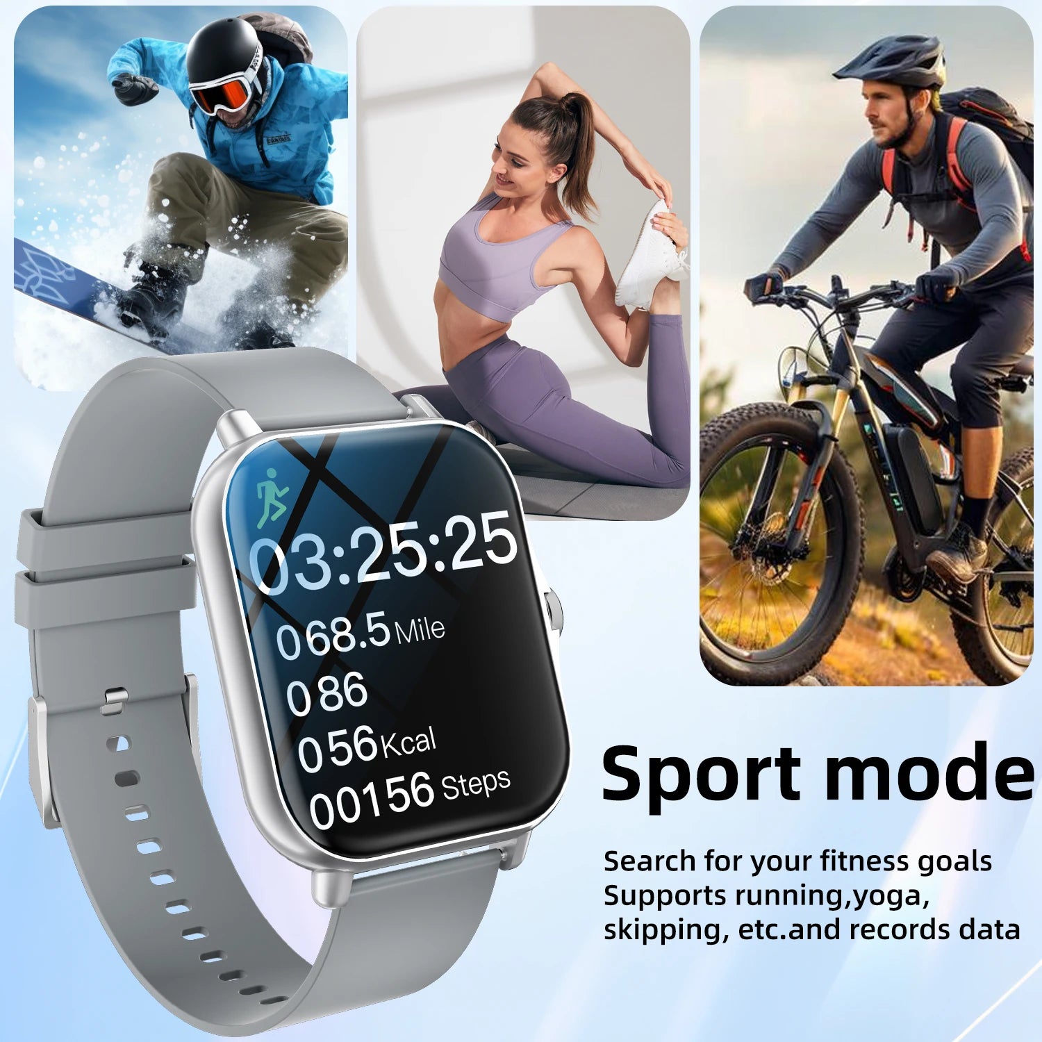 2025 New Smartwatch 1.83‘‘HD Screen with Wireless Call Sport Fitness Tracker Music Control Sedentary Reminder for Men Women Gift