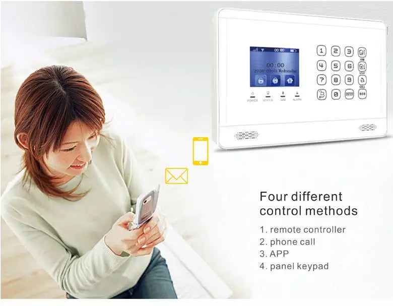 4G WIFI Security Smart Home Intelligent Wireless GSM WIFI House Burglar Security Alarm System