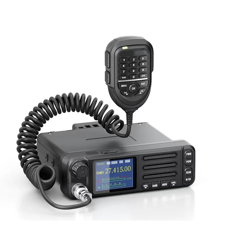 HamGeek 6699-CB Radio 1-30MHz/21-30MHz Mobile Radio Supporting FM/AM/CW/SSB Modes with Microphone