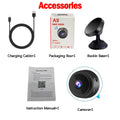 Wireless Mini WiFi Security Camera with Night Vision Motion Detection Rechargeable Battery Easy to Mount & App-Controlled