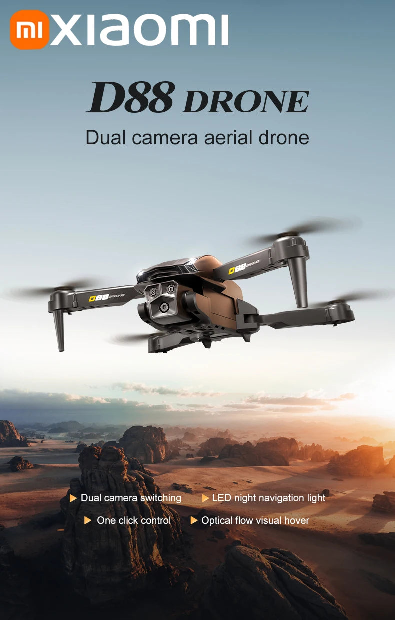 Xiaomi D88 Drone 8K Aerial HD Dual Camera Photography Intelligent Obstacle Avoidance Brushless Motor 5G WIFI GPS Return VR Drone