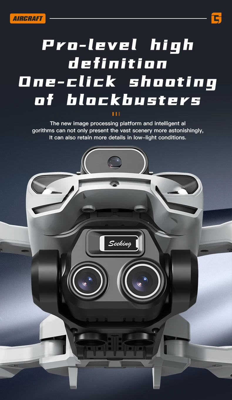 In the latest model of the drone in 2026 Brushless obstacle avoidance with dual lenses Add EIS electronic image stabilization
