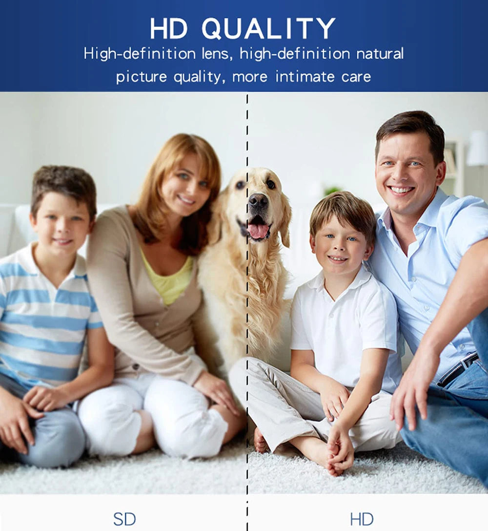 Wireless Mini WiFi Security Camera with Night Vision Motion Detection Rechargeable Battery Easy to Mount & App-Controlled