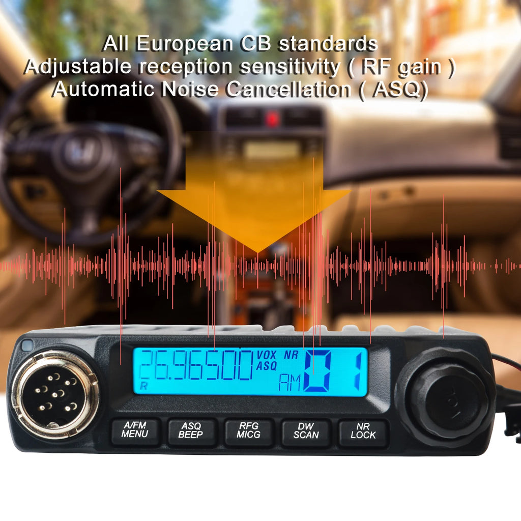 TYT CB Mini Walkie Talkie 11 Meters 27MHz Radio European Citizen Band 4W 40Channels AM/FM Vox Mobile Tranceiver