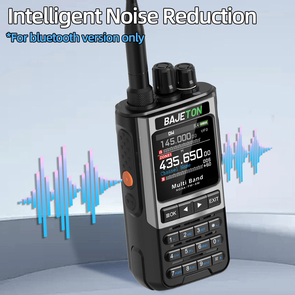 BAJETON BJ-8300 Ham Radio SW AM SSB CB Amateur Wireless Bluetooth Phone Programming Walkie Talkie NOAA Handheld Two Way Radio