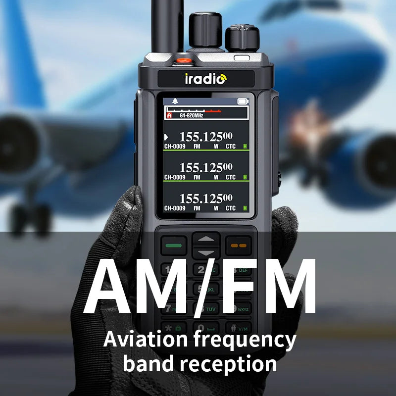 Iradio UV-98 PLUS talkie-walkie répéteur de bande transversale 2.4 "grand écran USB LSB CW CB SSB HF Radio amateur UV-88 RT-860